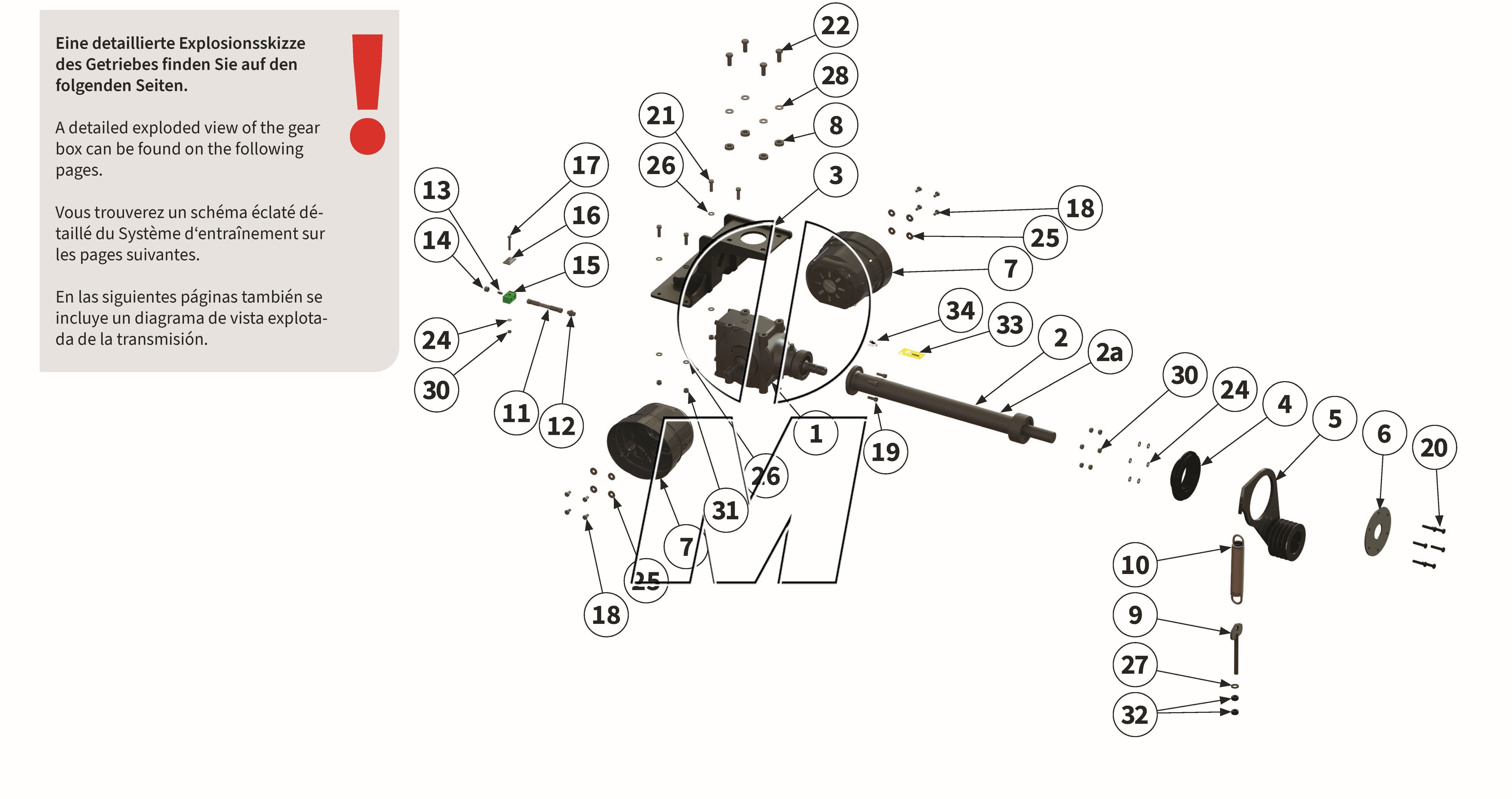 Exploded view 05: Drive and gear box (P_VS_ET_24_WEL)