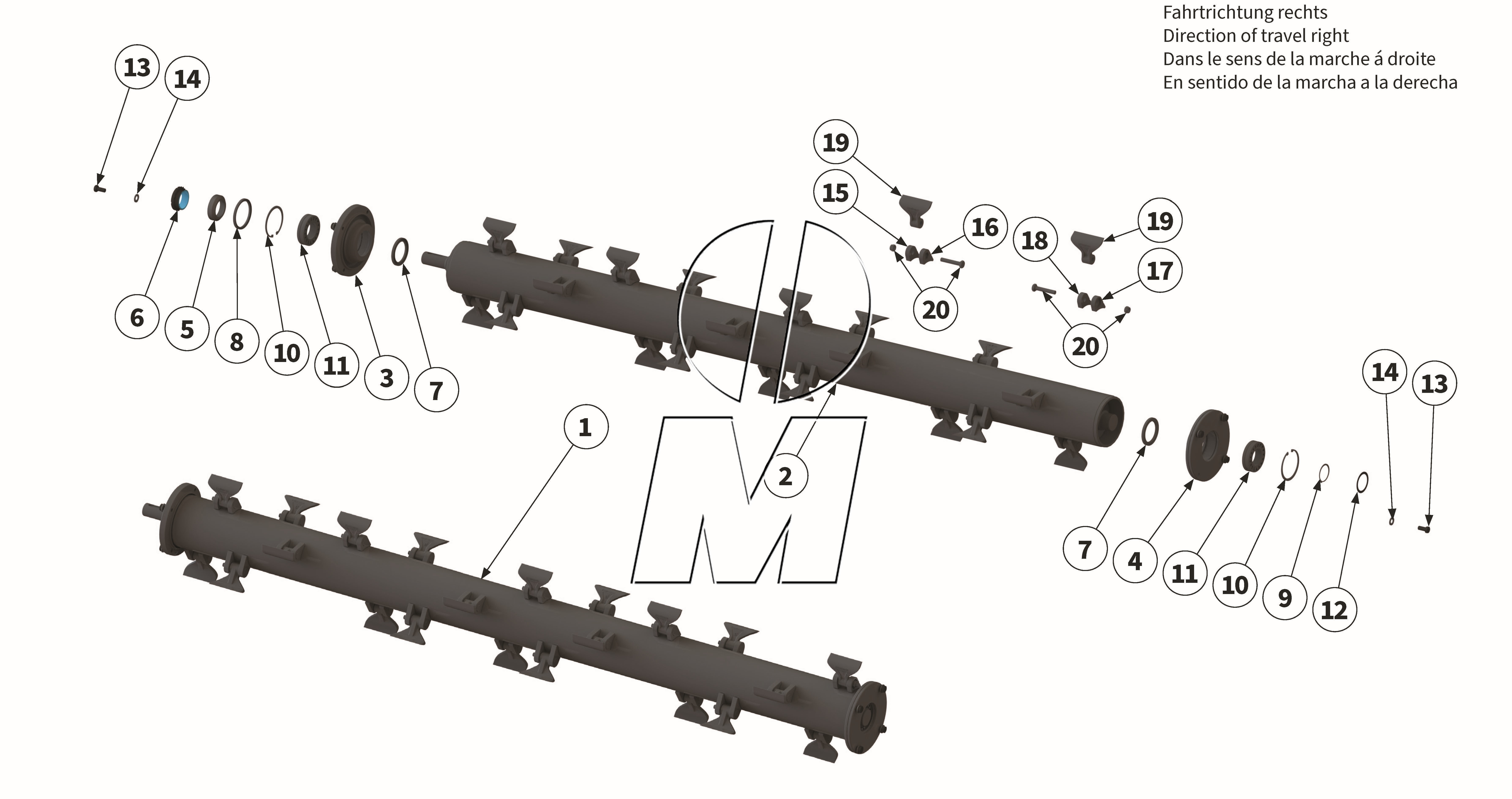 Exploded view 20: Hammer rotor right (P_MF_ET_24_WEL)