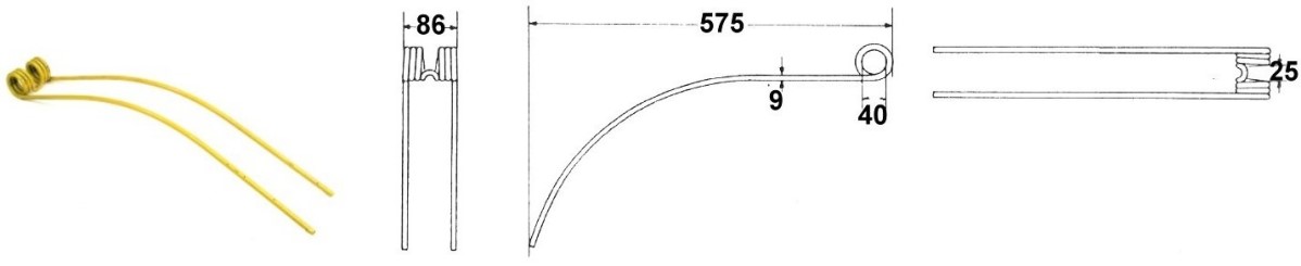 Les dents du râteau passent. pour NIEMEYER