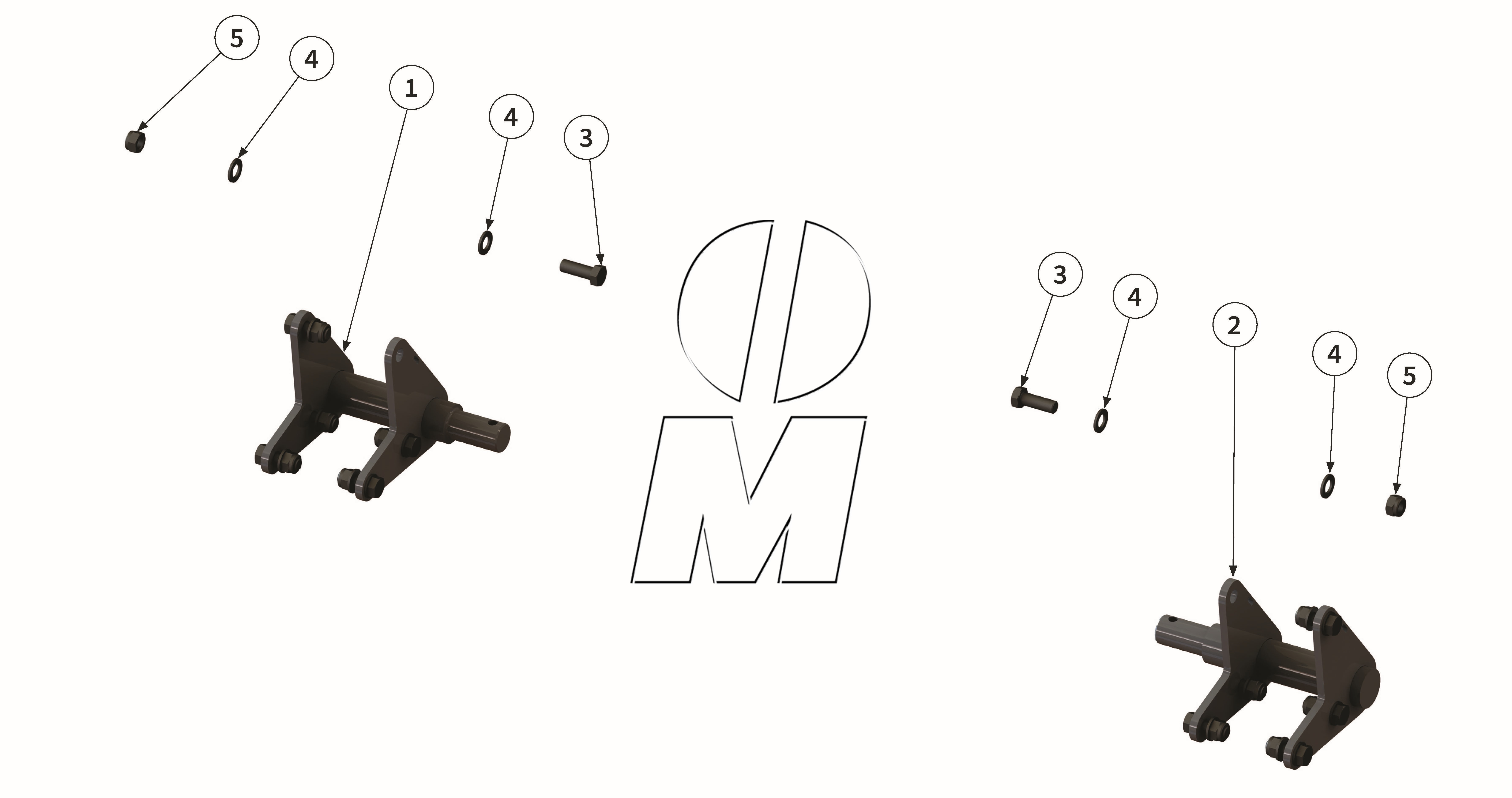Exploded view 12: Lower link receiver Kat3 (P_LS_ET_25_WEL)