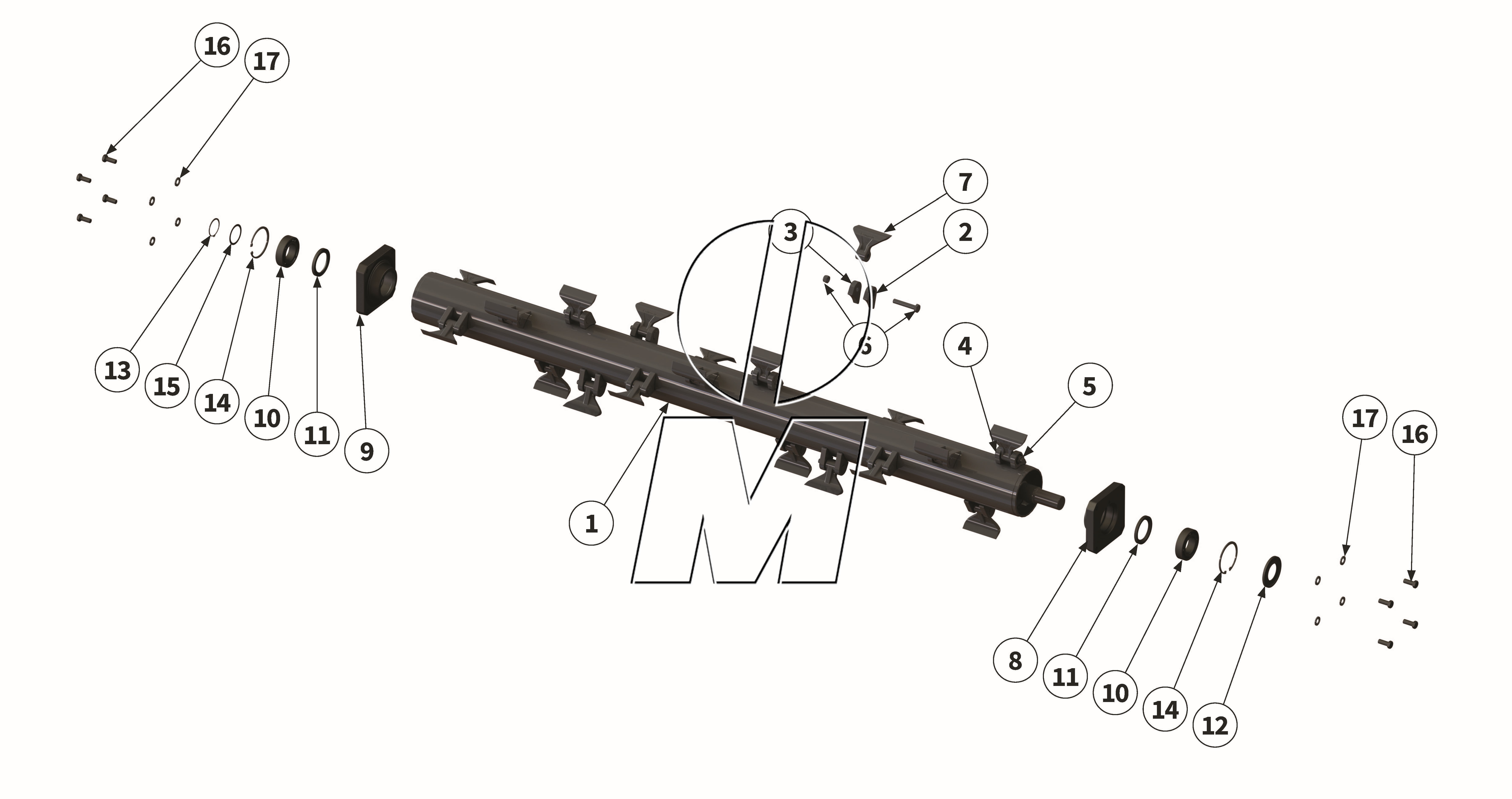 Exploded view 24: Hammer rotor (P_MSP_ET_25_WEL)
