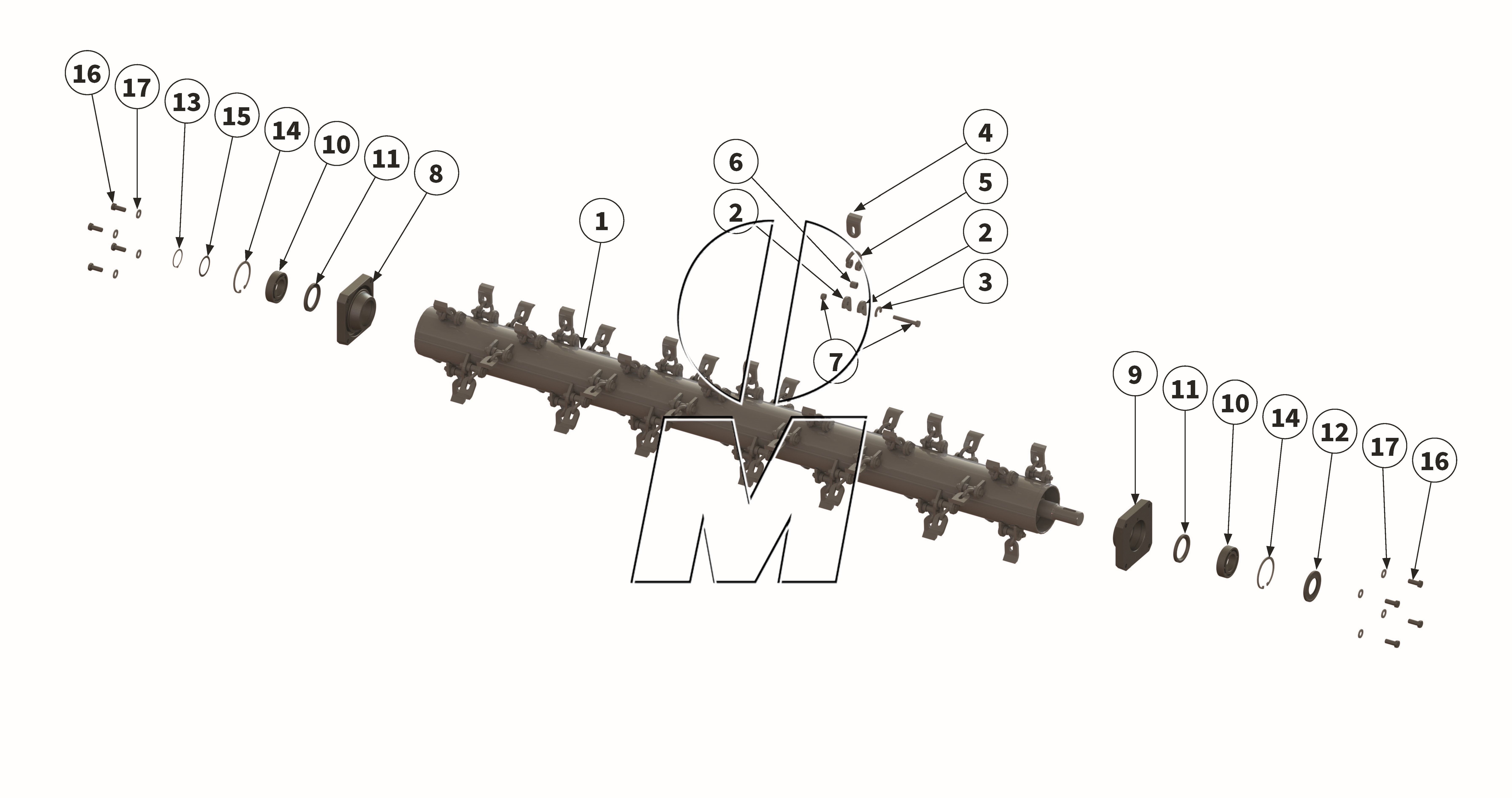 Exploded view 13: Shackle rotor (P_M_ET_24_WEL)
