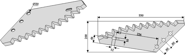 INDUSTRIEHOF Futtermischwagenmesser