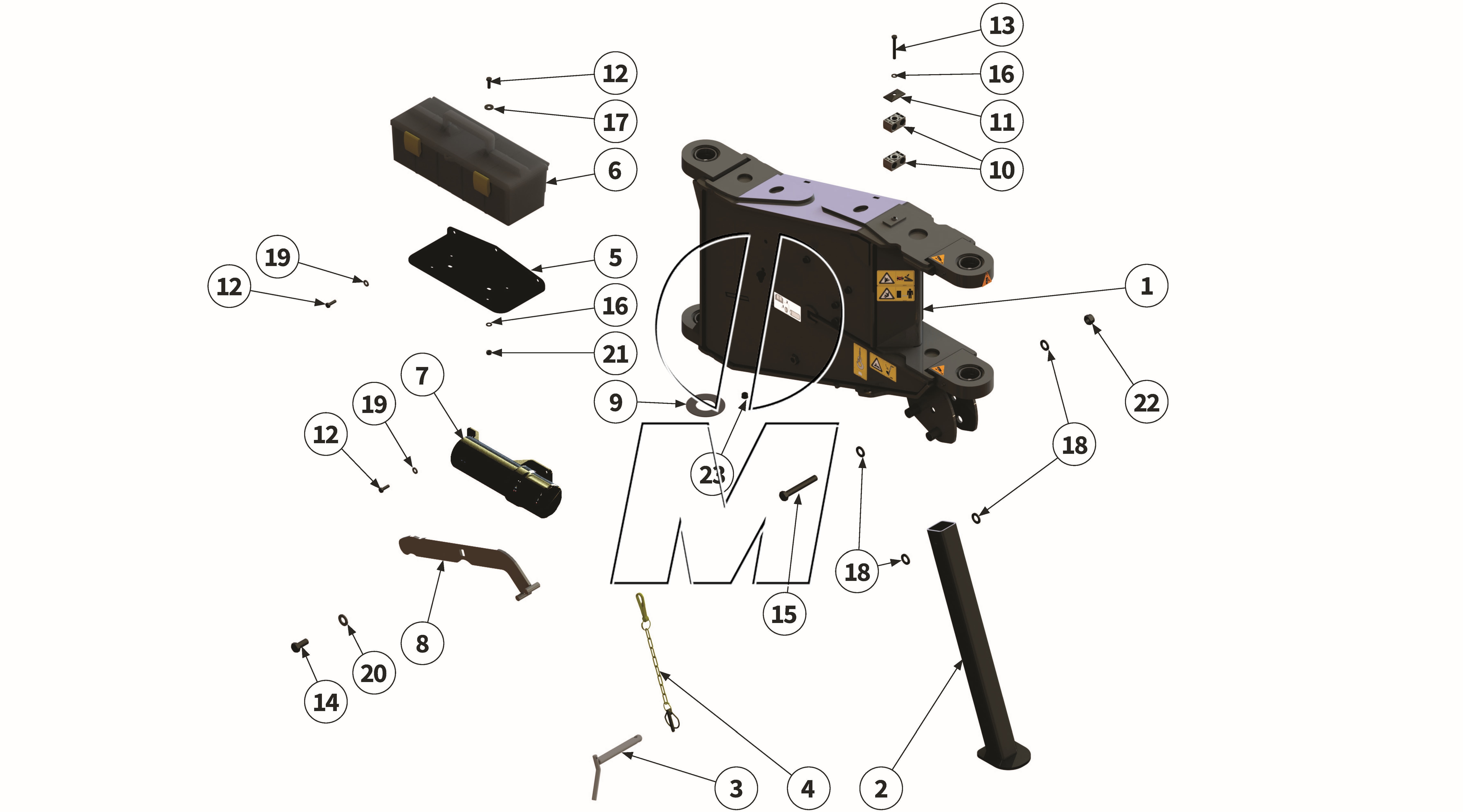 Exploded view 04: Swivel arm (P_MSP_ET_25_WEL)